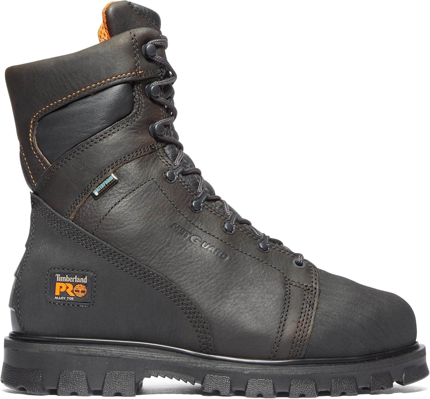 Timberland PRO Men’s Rigmaster 8 Inch WP Met Work Boot(Brown/Black-2024 New)