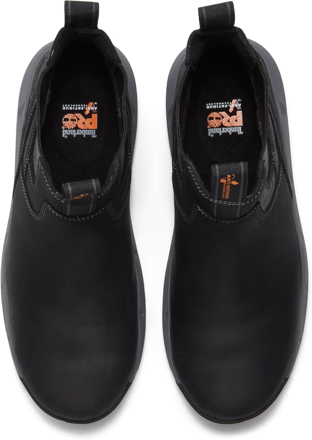 Timberland PRO Men’s Morphix Chelsea Composite Safety Toe Gripmax Slip Resistant Work Boot(Black Leather)
