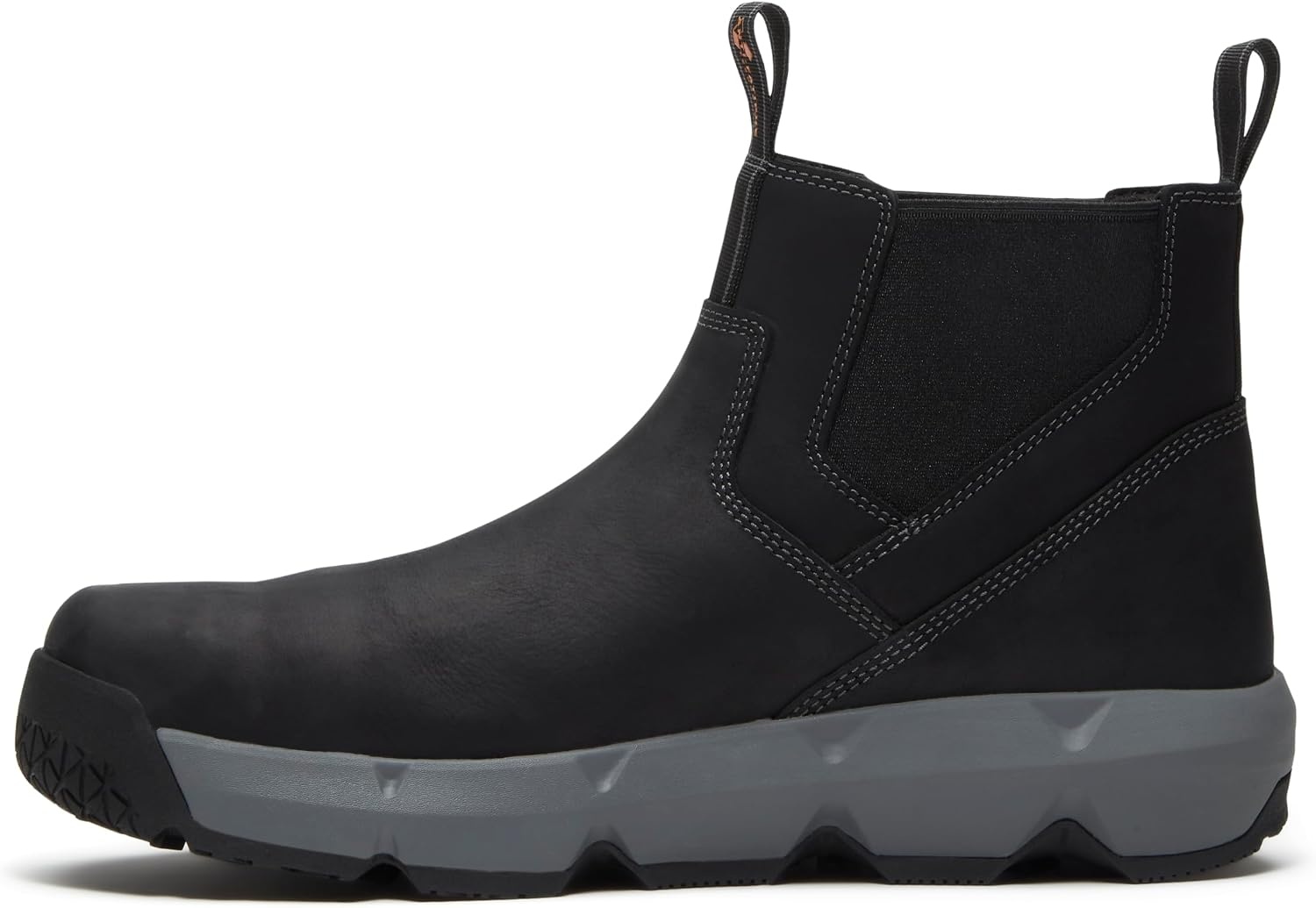 Timberland PRO Men’s Morphix Chelsea Composite Safety Toe Gripmax Slip Resistant Work Boot(Black Leather)