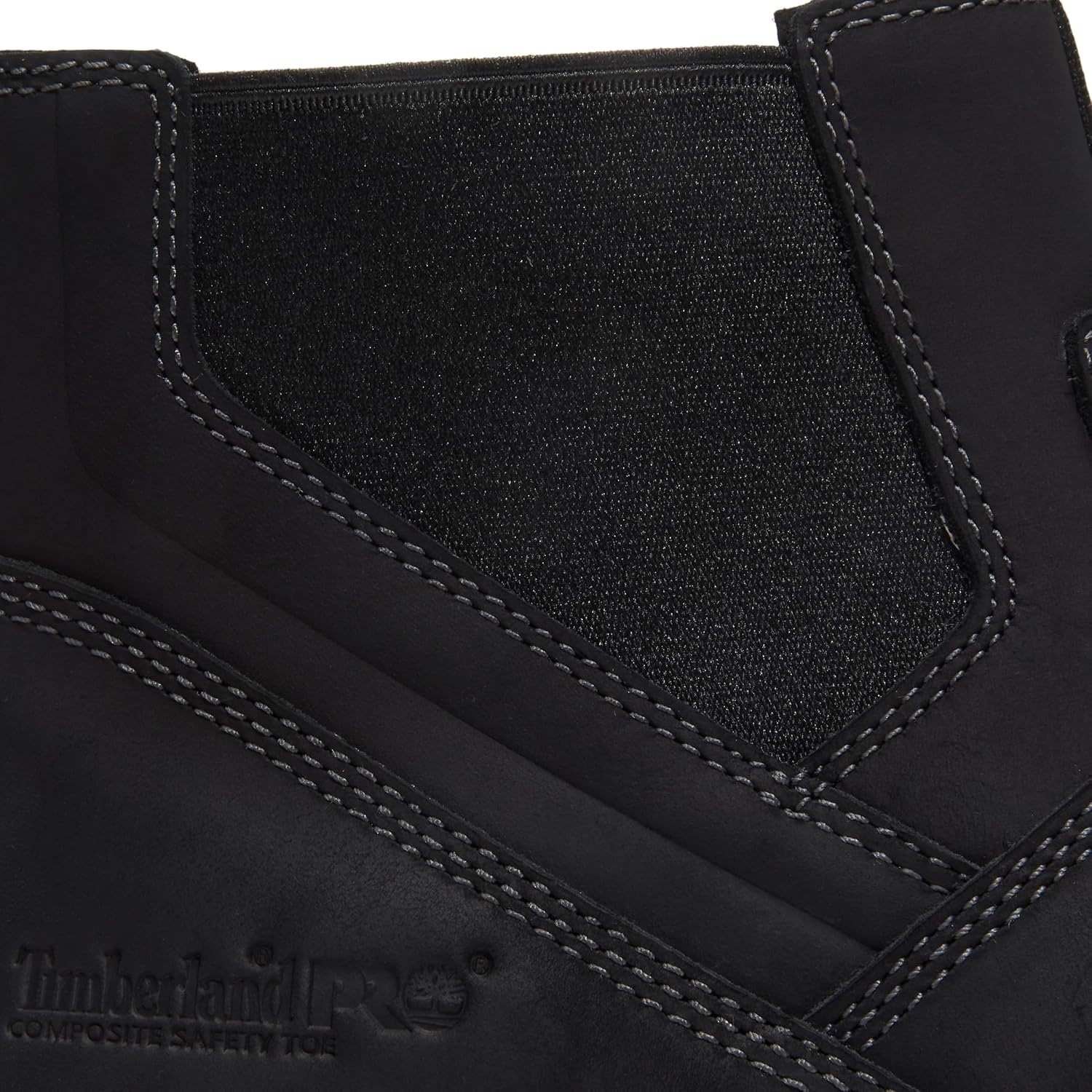 Timberland PRO Men’s Morphix Chelsea Composite Safety Toe Gripmax Slip Resistant Work Boot(Black Leather)