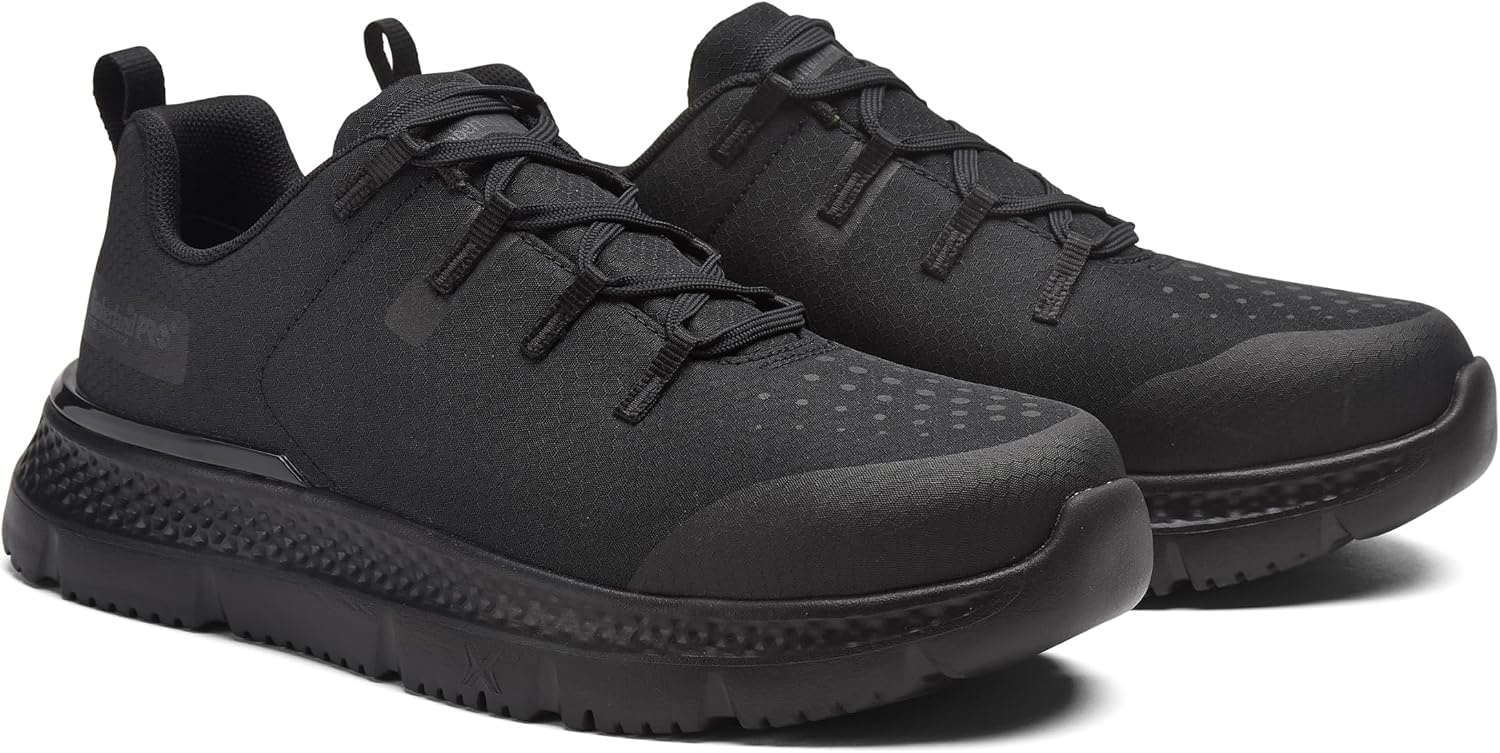 Timberland PRO Men’s Intercept Steel Safety Toe Industrial Athletic Work Shoe(Black)