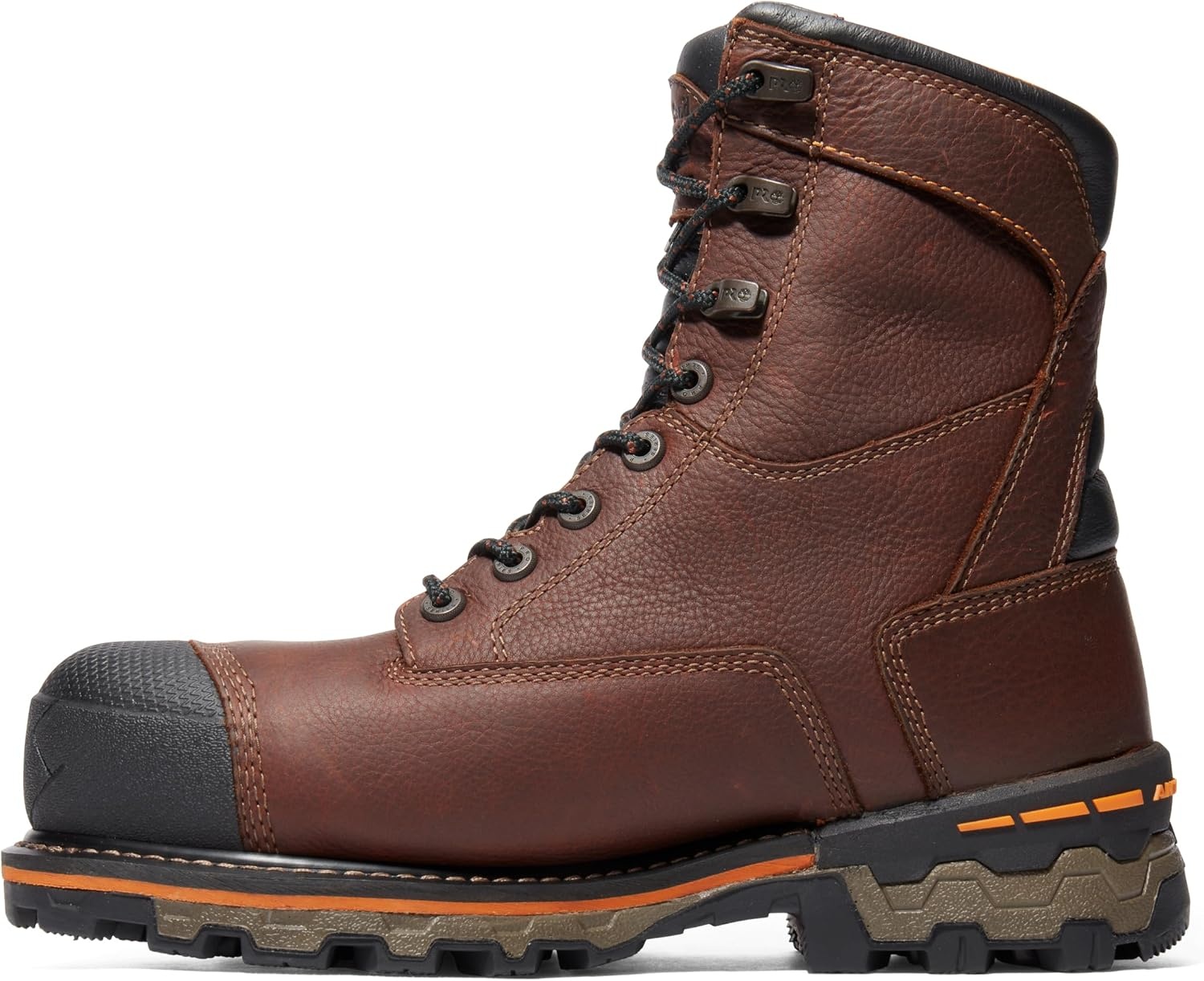 Timberland PRO mens Boondock 8 Inch Composite Safety Toe Insulated Waterproof Industrial Work Boot(Brown)