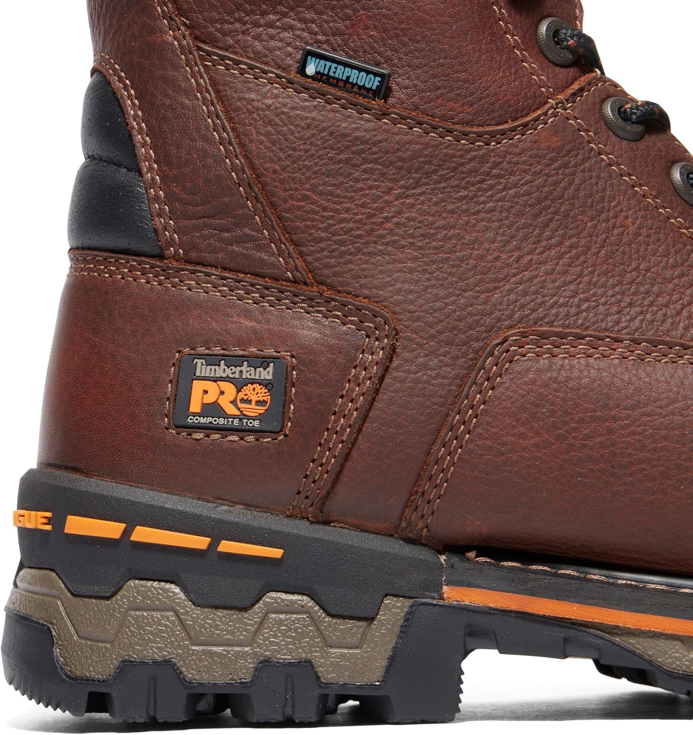 Timberland PRO mens Boondock 8 Inch Composite Safety Toe Insulated Waterproof Industrial Work Boot(Brown)