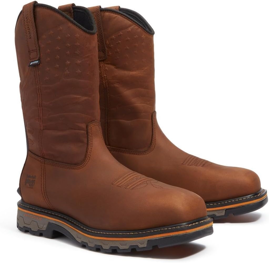Timberland PRO True Grit Pull-On Composite Safety Toe Waterproof(Medium Brown V1)