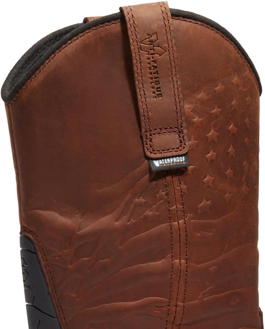 Timberland PRO True Grit Pull-On Composite Safety Toe Waterproof(Medium Brown V1)