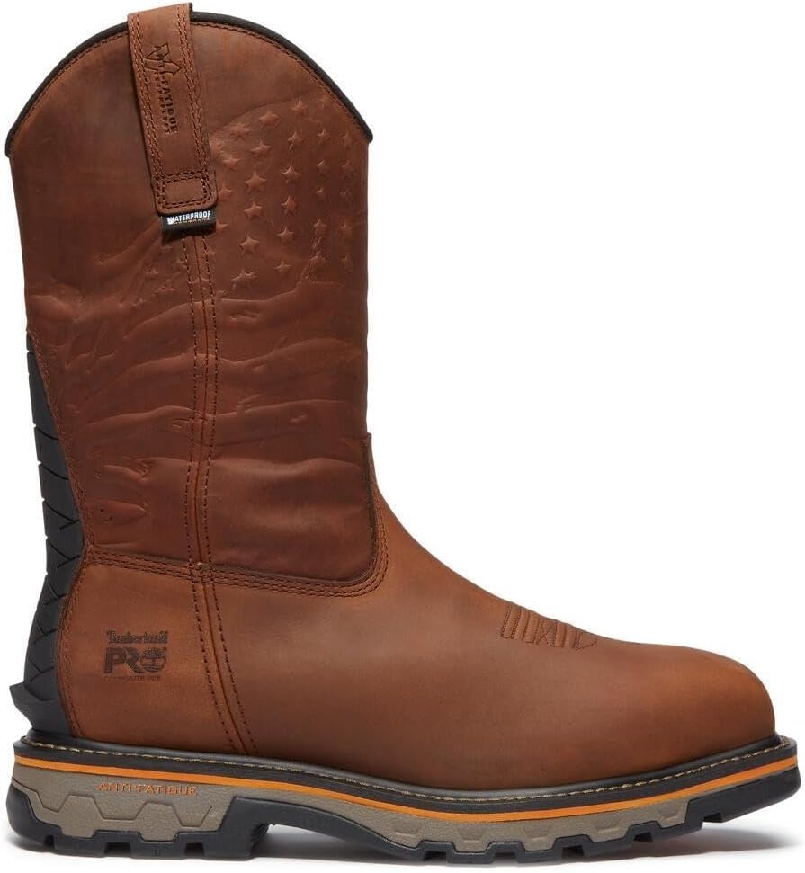 Timberland PRO True Grit Pull-On Composite Safety Toe Waterproof(Medium Brown V1)