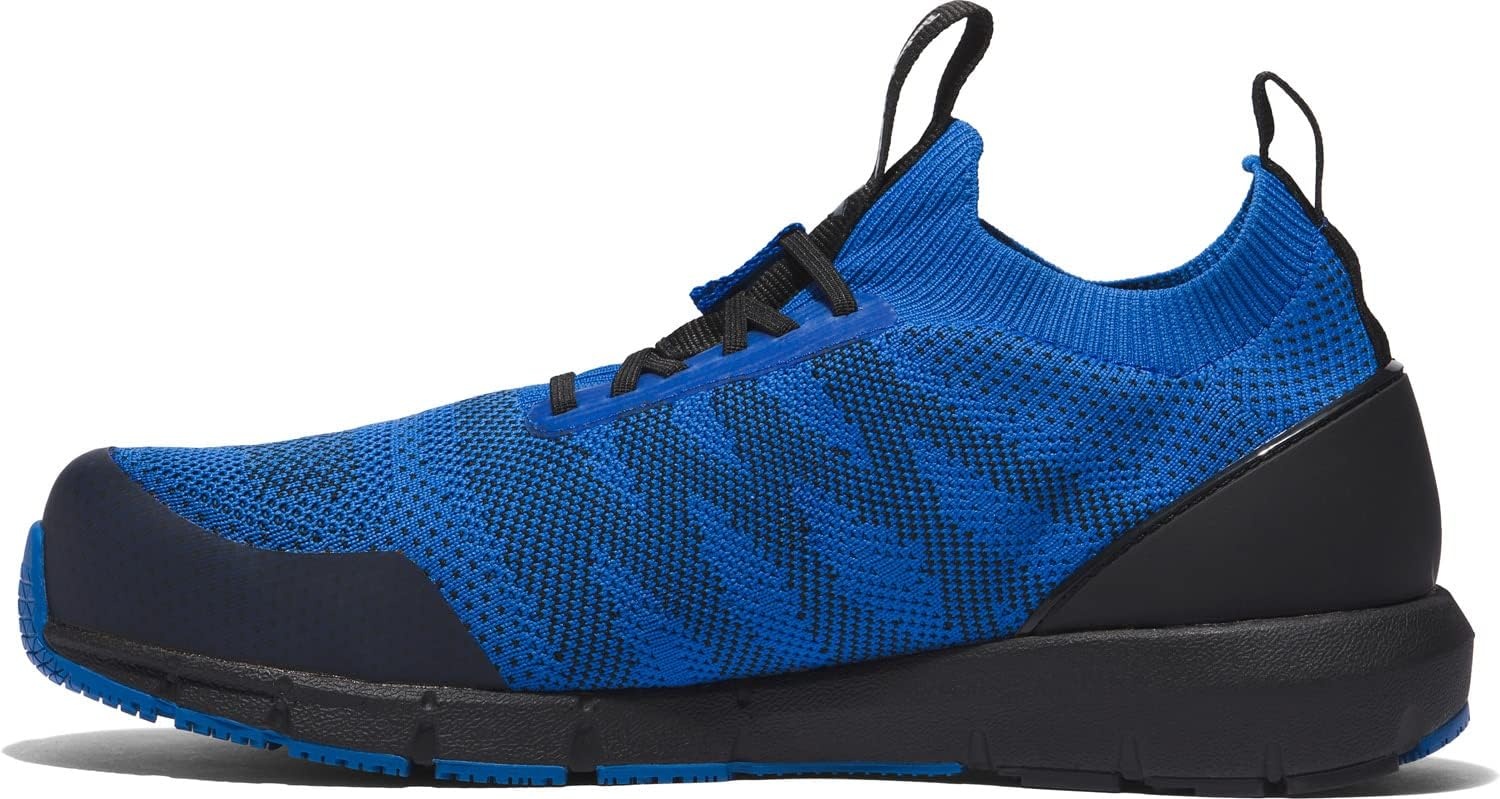 Timberland PRO Men’s Radius Knit Composite Safety Toe Work Sneaker, Electrical Hazard, Slip-Resistant(Blue)