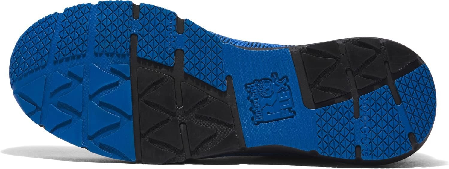 Timberland PRO Men’s Radius Knit Composite Safety Toe Work Sneaker, Electrical Hazard, Slip-Resistant(Blue)