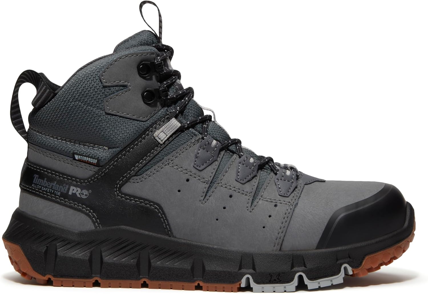 Timberland PRO Men’s Tempe Alloy Safety Toe Waterproof Industrial Work Boot(Medium Grey V1)