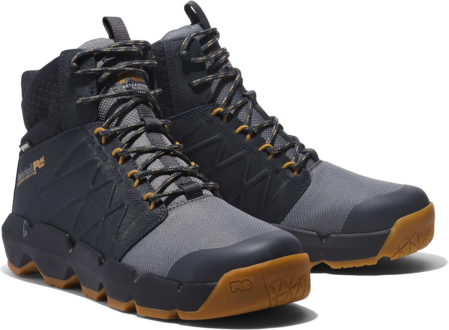 Timberland PRO Men’s Morphix 6″ Composite Safety Toe Waterproof(Grey/Navy V1)