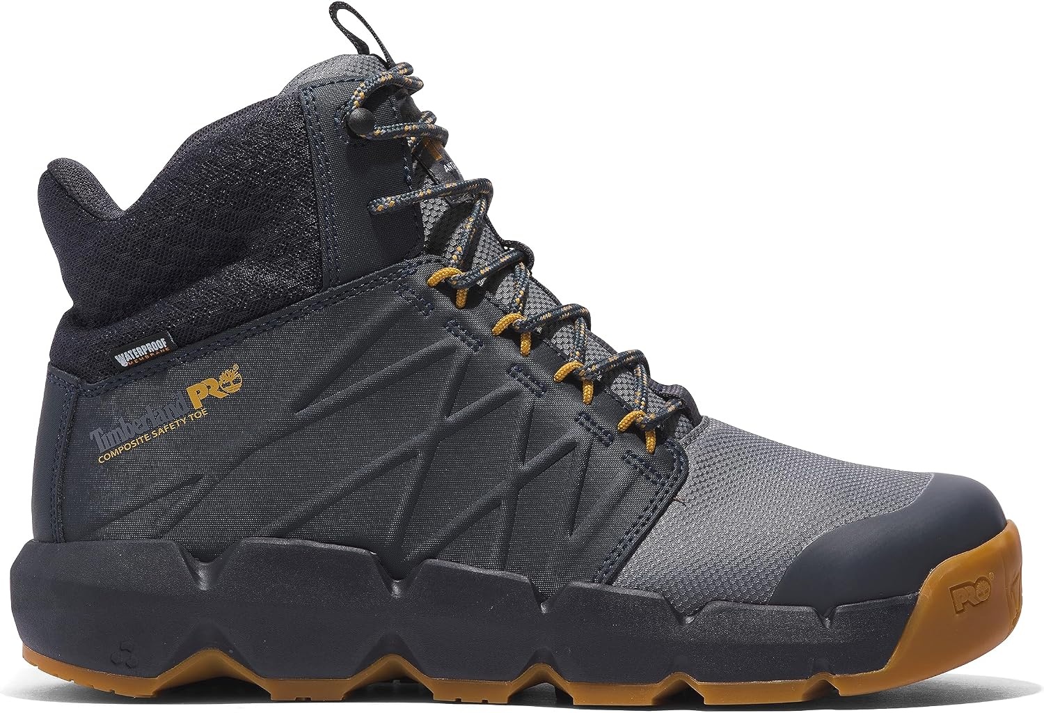Timberland PRO Men’s Morphix 6″ Composite Safety Toe Waterproof(Grey/Navy V1)