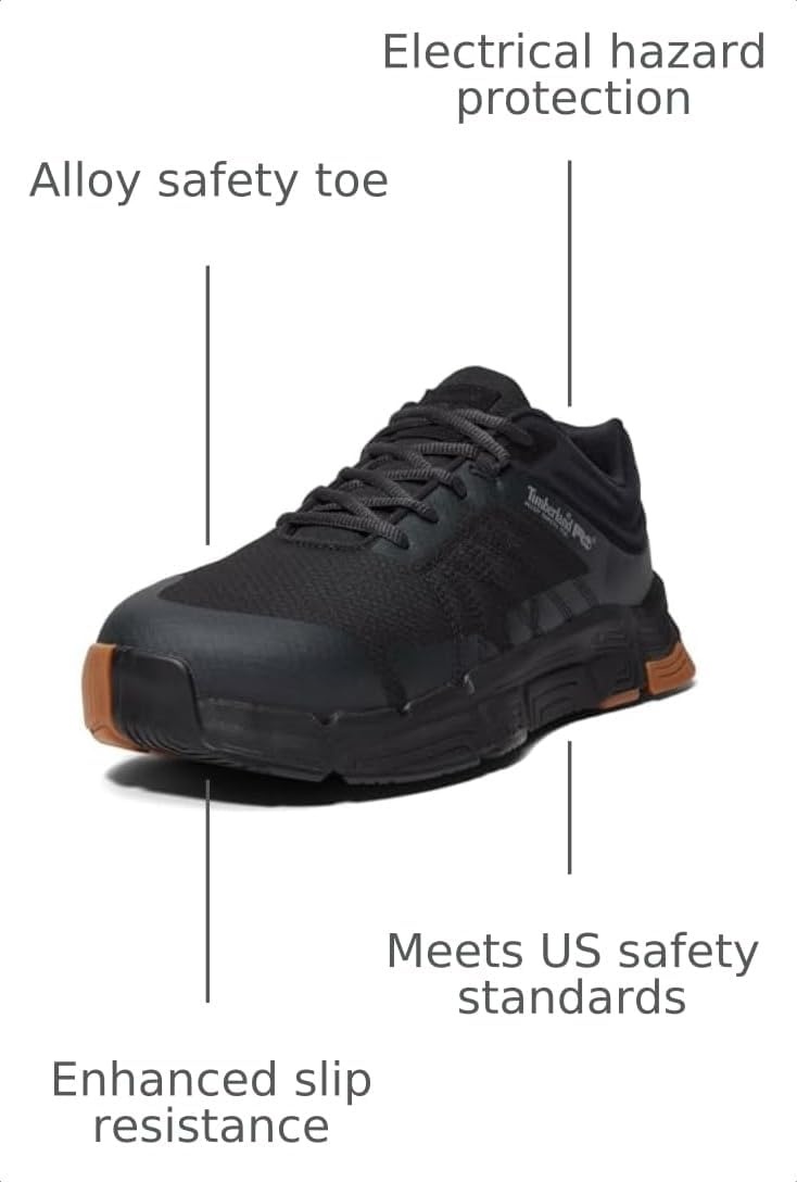 Timberland PRO Men’s XR-1 MaxTrax Alloy Toe Athletic(Blackout V1)