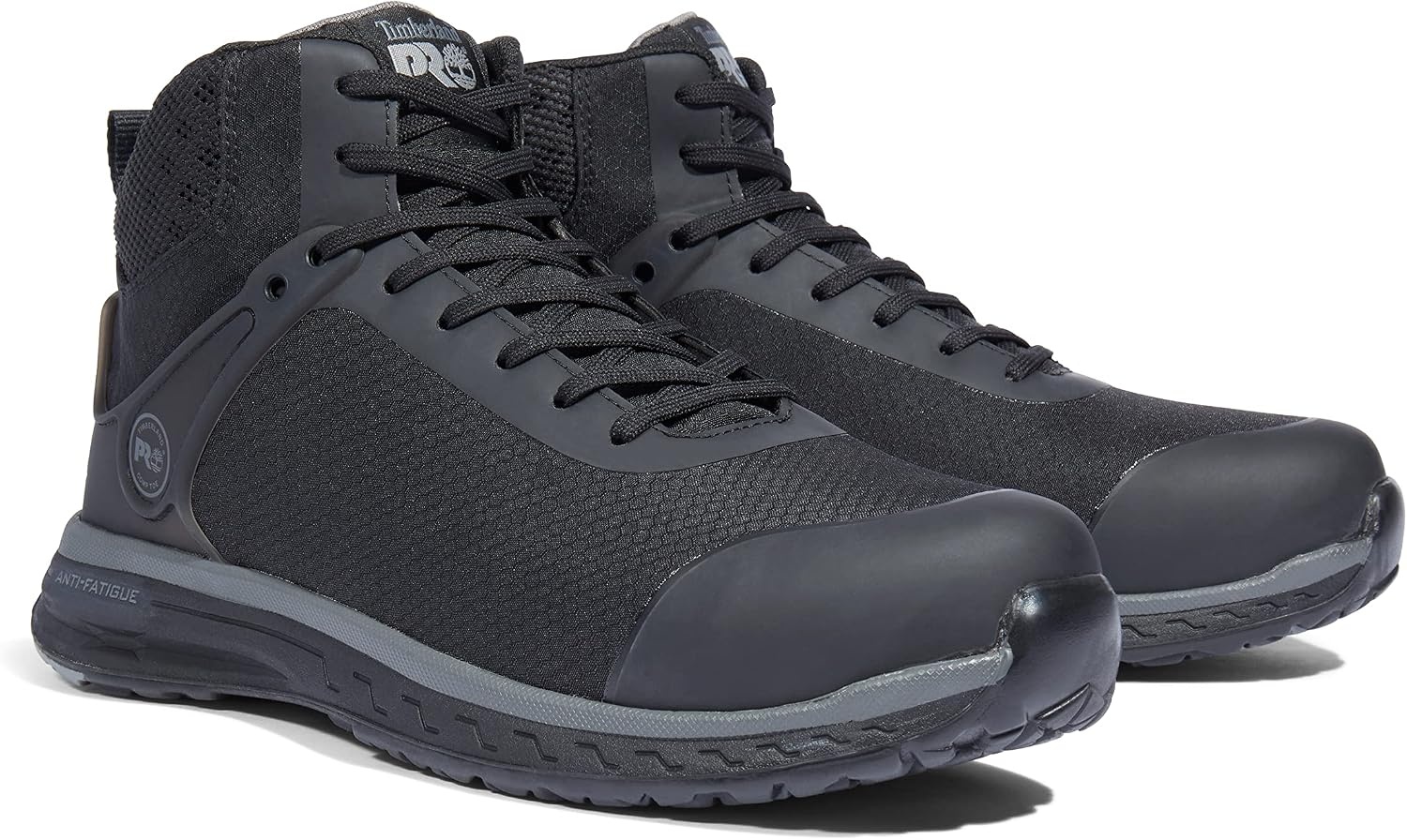 Timberland PRO Men’s Drivetrain Mid Composite Safety Work Shoes(Black V1)