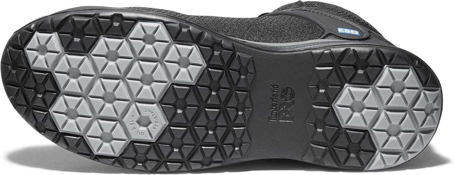Timberland PRO Men’s Drivetrain Mid Composite Safety Work Shoes(Black V1)