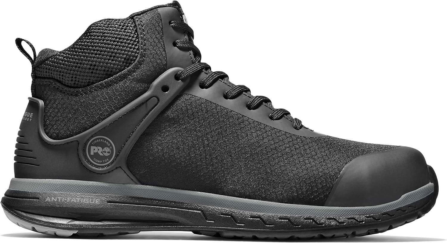 Timberland PRO Men’s Drivetrain Mid Composite Safety Work Shoes(Black V1)