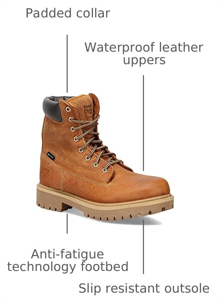 Timberland PRO Men’s 26011 Direct Attach 8″ Soft-Toe(Marigold V1)