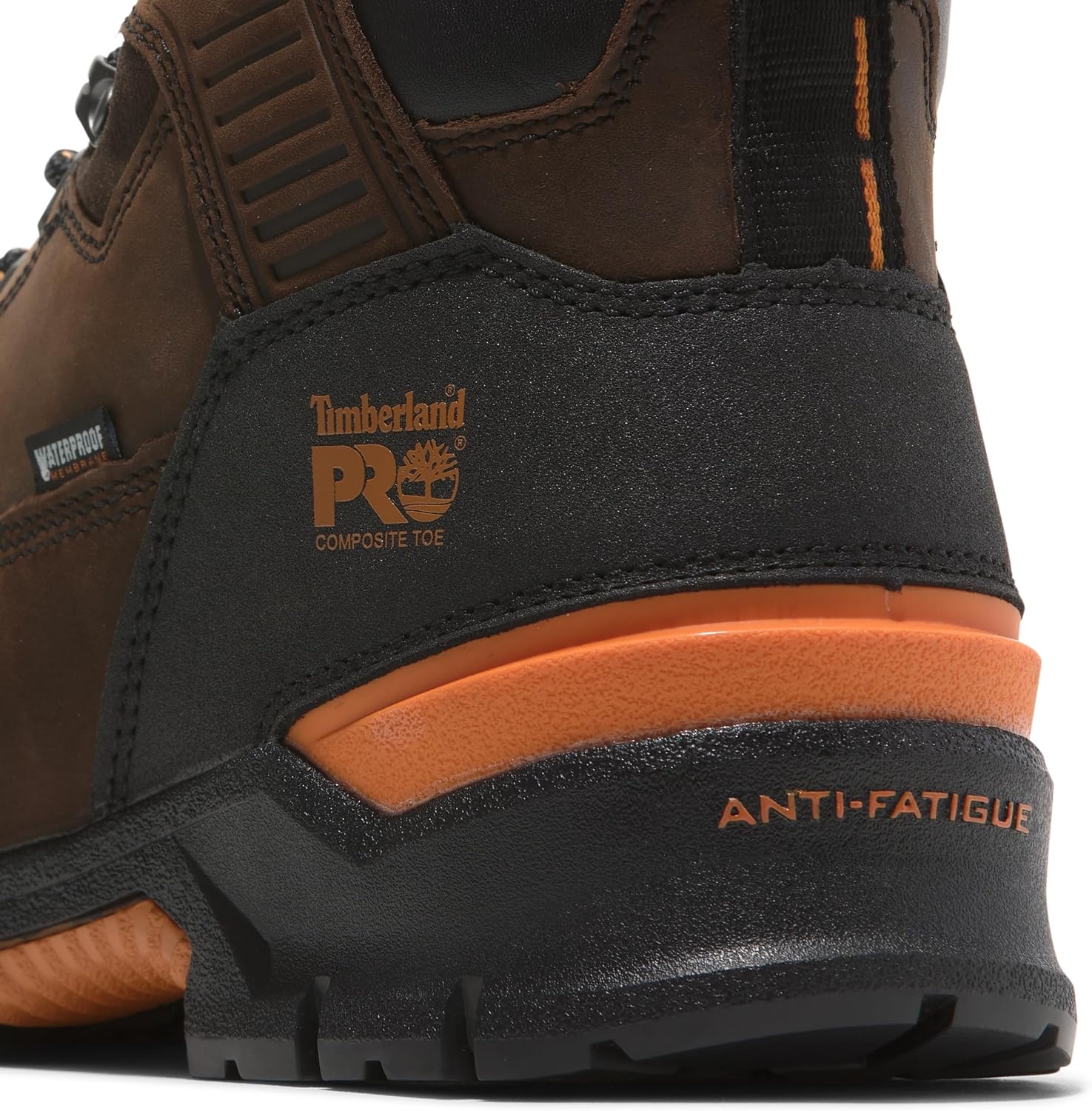 Timberland PRO Men’s Endurance EV 6 Inch Composite Safety Toe Waterproof Boots(Walnut/Orange)