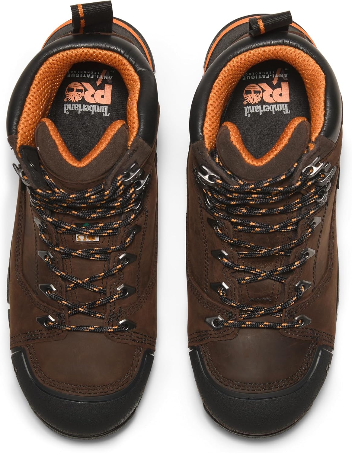 Timberland PRO Men’s Endurance EV 6 Inch Composite Safety Toe Waterproof Boots(Walnut/Orange)