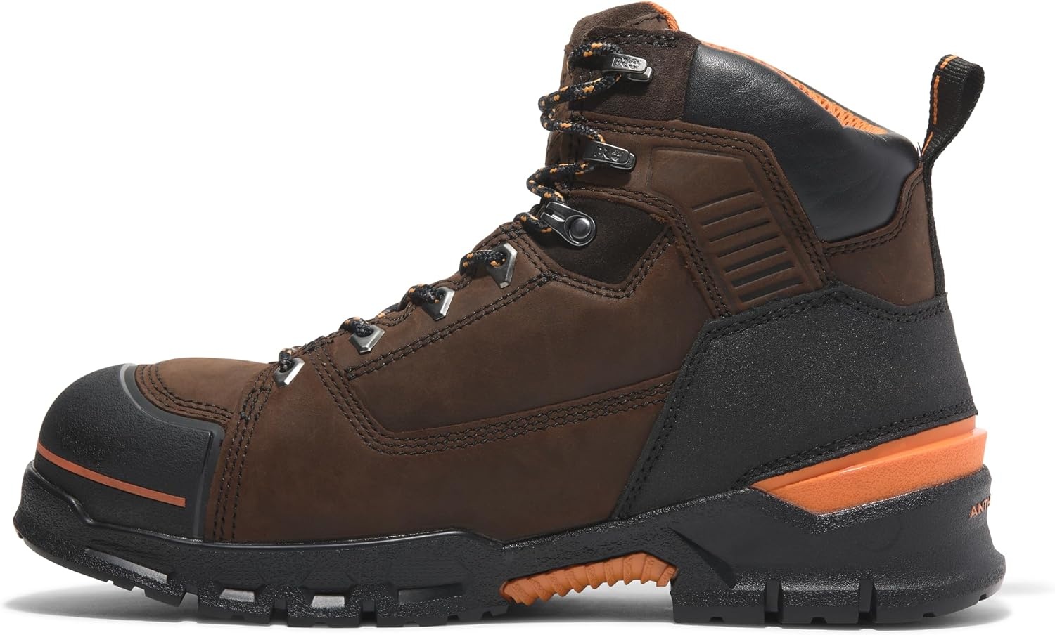 Timberland PRO Men’s Endurance EV 6 Inch Composite Safety Toe Waterproof Boots(Walnut/Orange)