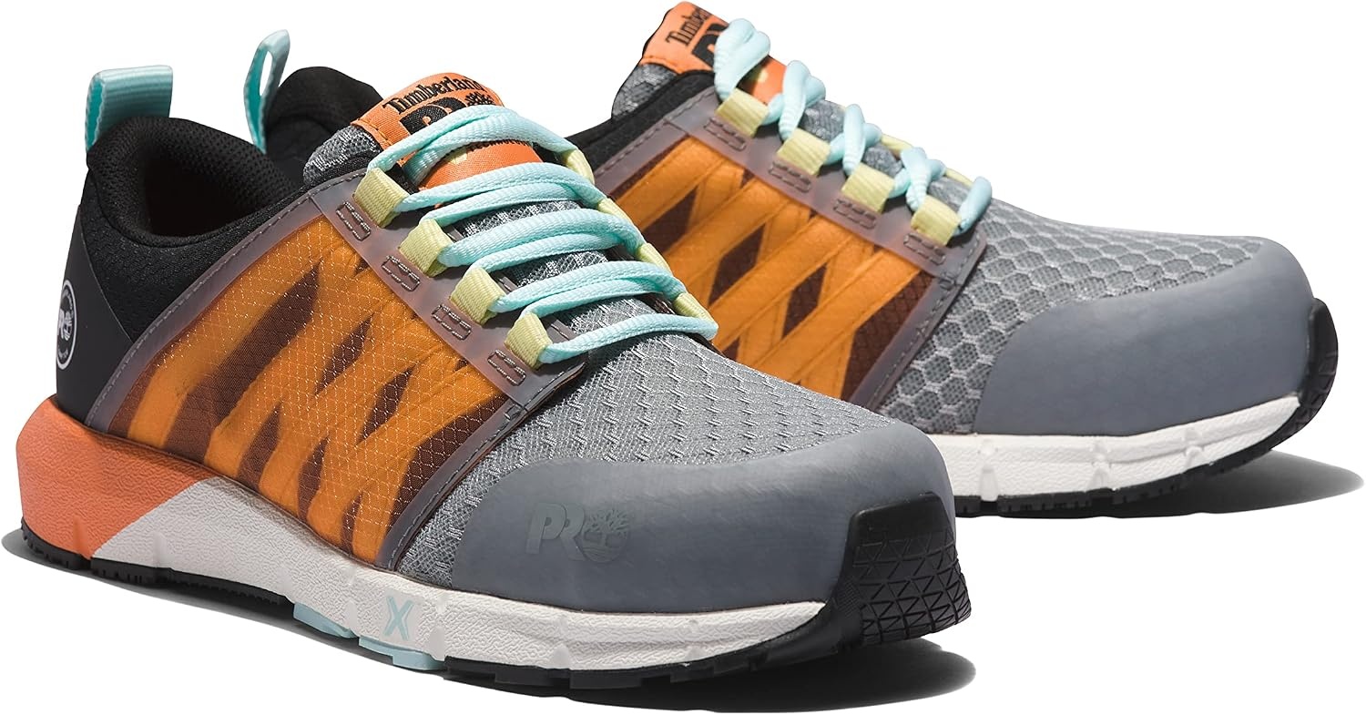 Timberland PRO Womens Radius Composite Toe SRO Athletic(Grey/Black/Orange V1)