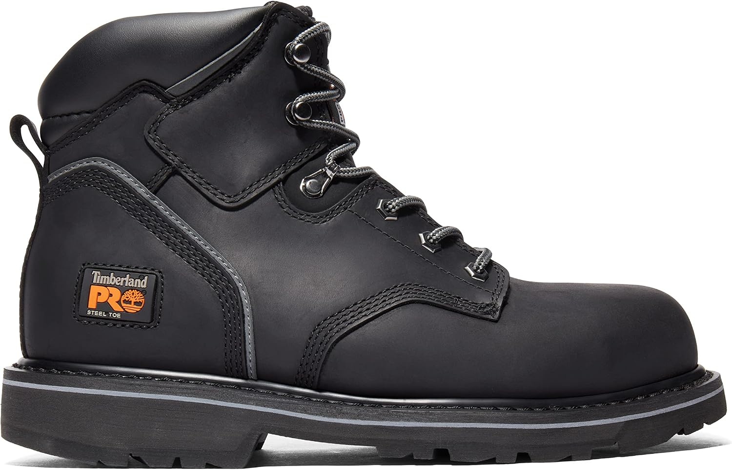 Timberland PRO Men’s Pit Boss 6 Inch Steel Safety Toe Industrial Work Boot(Black-2024 New)
