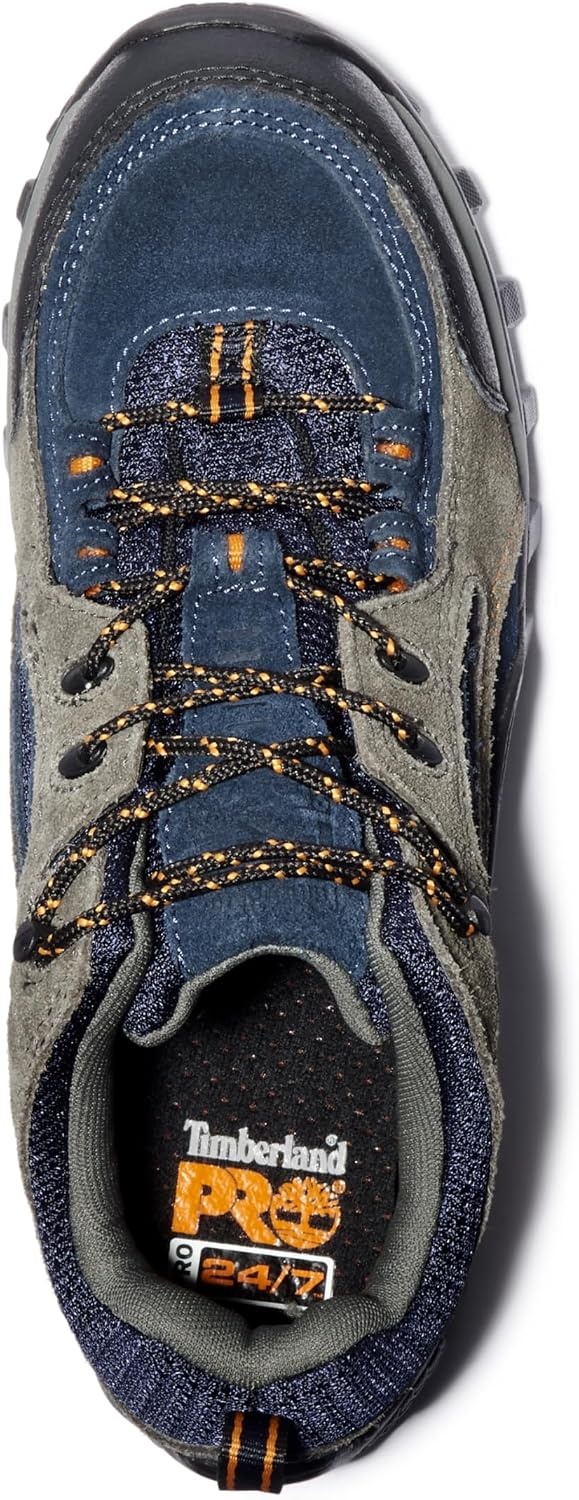 Timberland PRO Men’s Mudsill Steel Safety Toe Industrial Hiker Work Shoe(Grey/Sapphire)