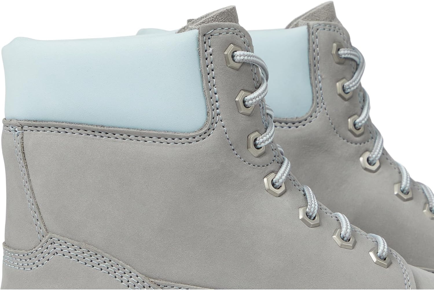 Timberland PRO Sawhorse 6″ Composite Safety Toe Industrial Work Boot(Gray/Aqua)