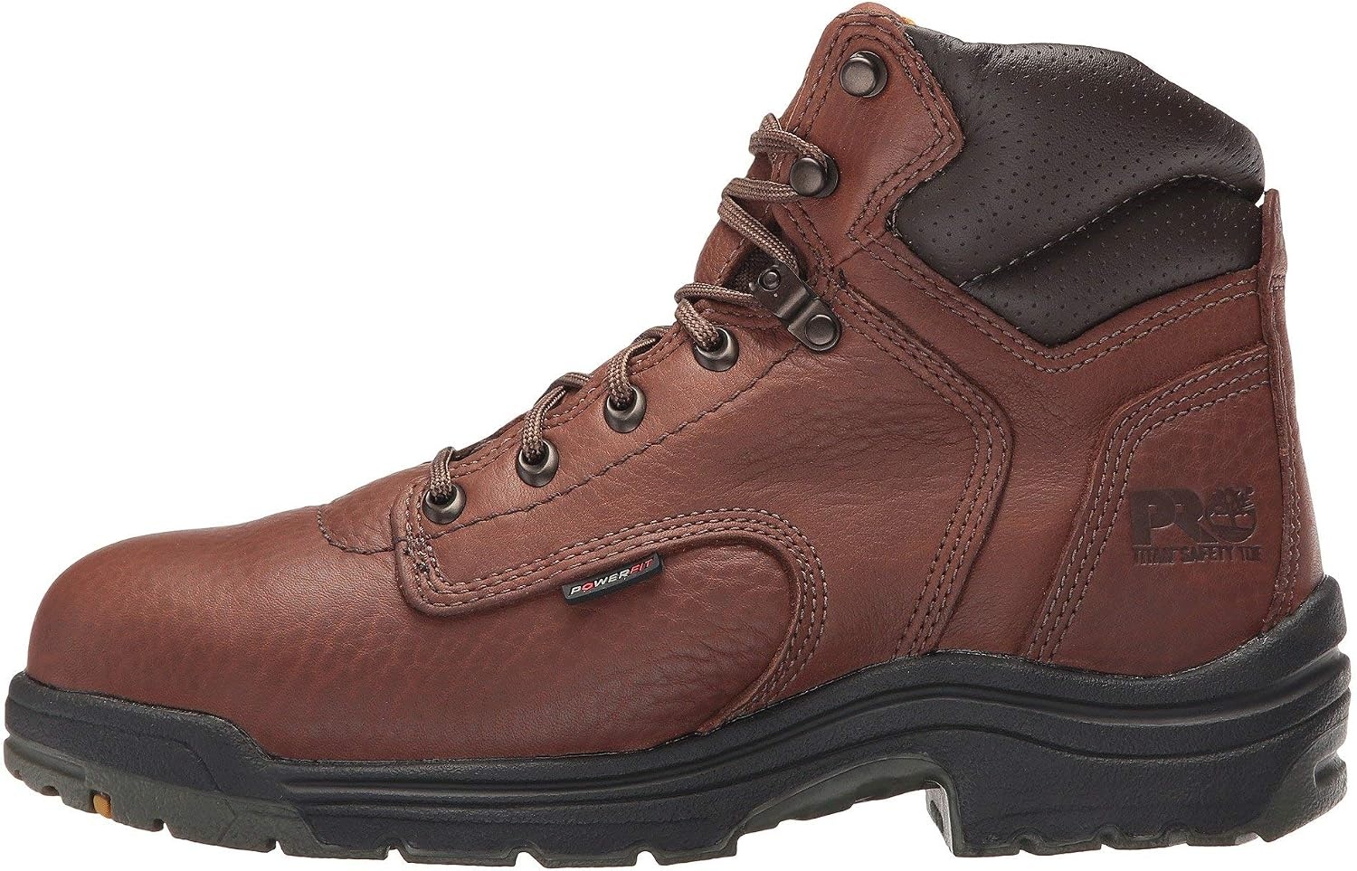 Timberland PRO Mens Titan 6 Inch Alloy Safety Toe Industrial Work Boot(Brown V1)