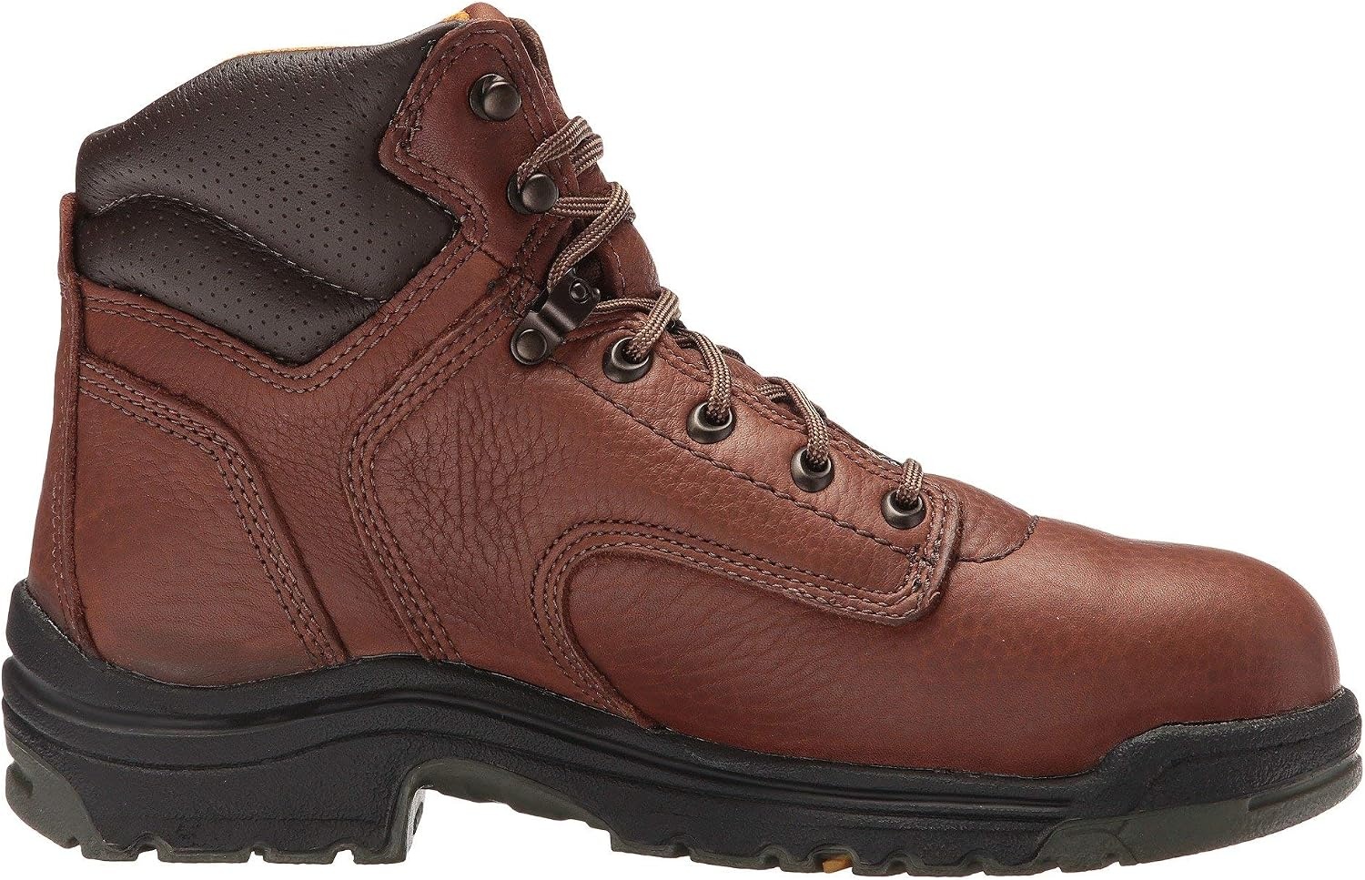 Timberland PRO Mens Titan 6 Inch Alloy Safety Toe Industrial Work Boot(Brown V1)