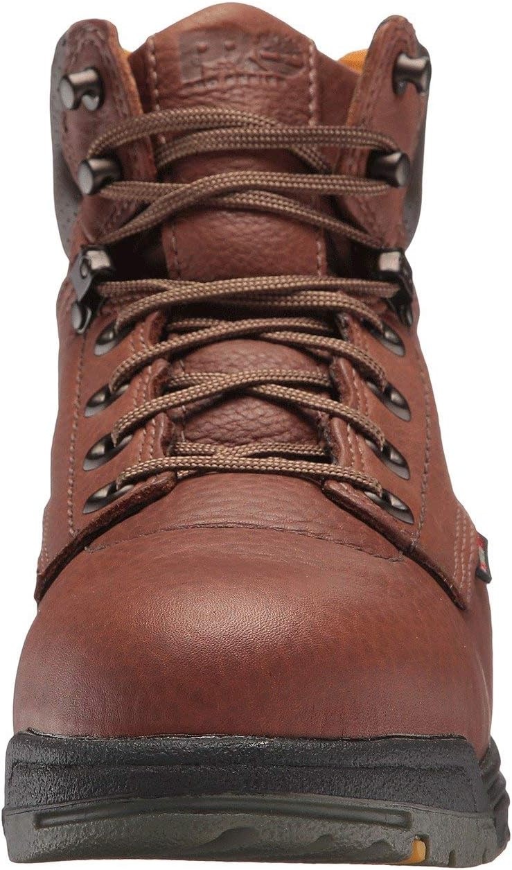 Timberland PRO Mens Titan 6 Inch Alloy Safety Toe Industrial Work Boot(Brown V1)