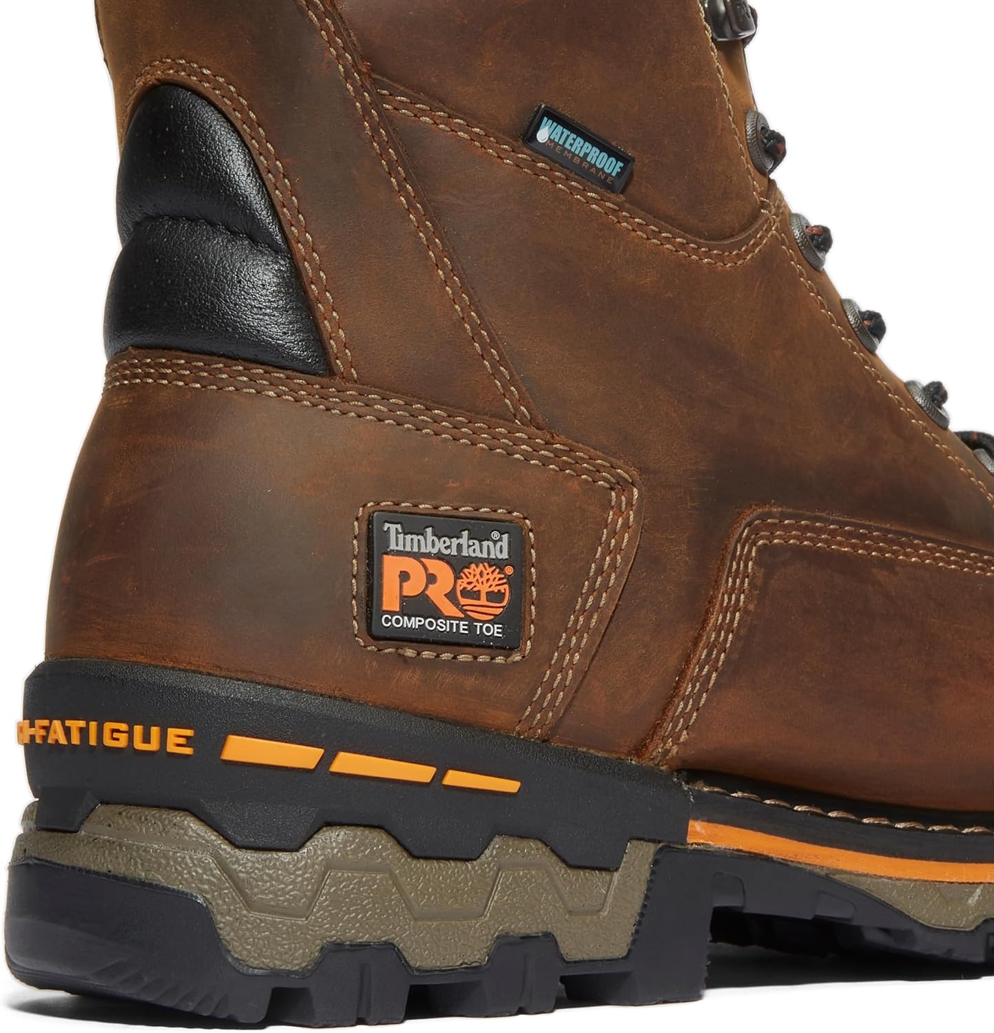 Timberland PRO Men’s Boondock 8 Inch Composite Safety Toe Waterproof Work Boots(Brown-2024 New)
