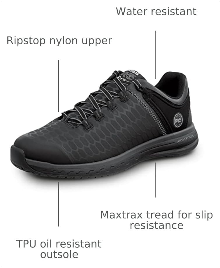 Timberland PRO Mens Powerdrive MaxTrax Soft Toe SRO(Black)