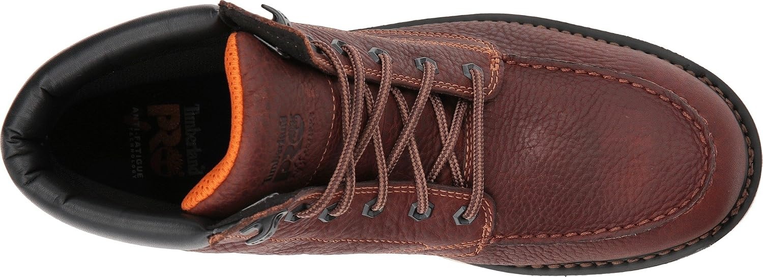 Timberland PRO mens Gridworks Wedge 6 Inch Moc Soft Toe Waterproof Industrial Work Boot(Tempest Rancher Brown V1)