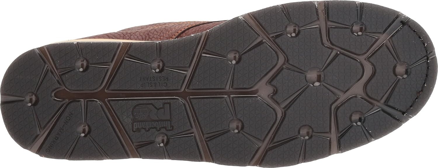 Timberland PRO mens Gridworks Wedge 6 Inch Moc Soft Toe Waterproof Industrial Work Boot(Tempest Rancher Brown V1)