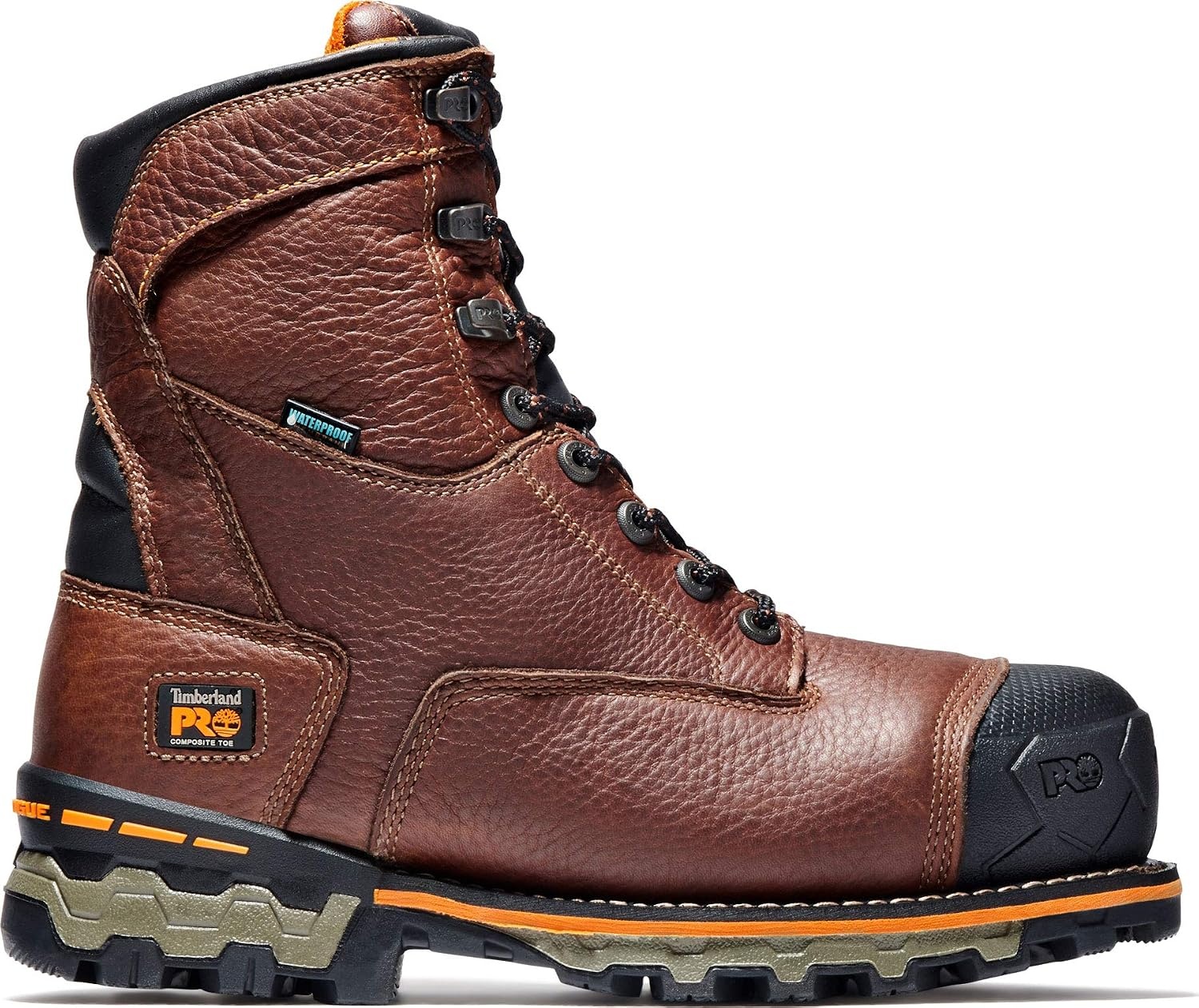 Timberland PRO Men’s Boondock Waterproof ST Work Boot(Brown V1)