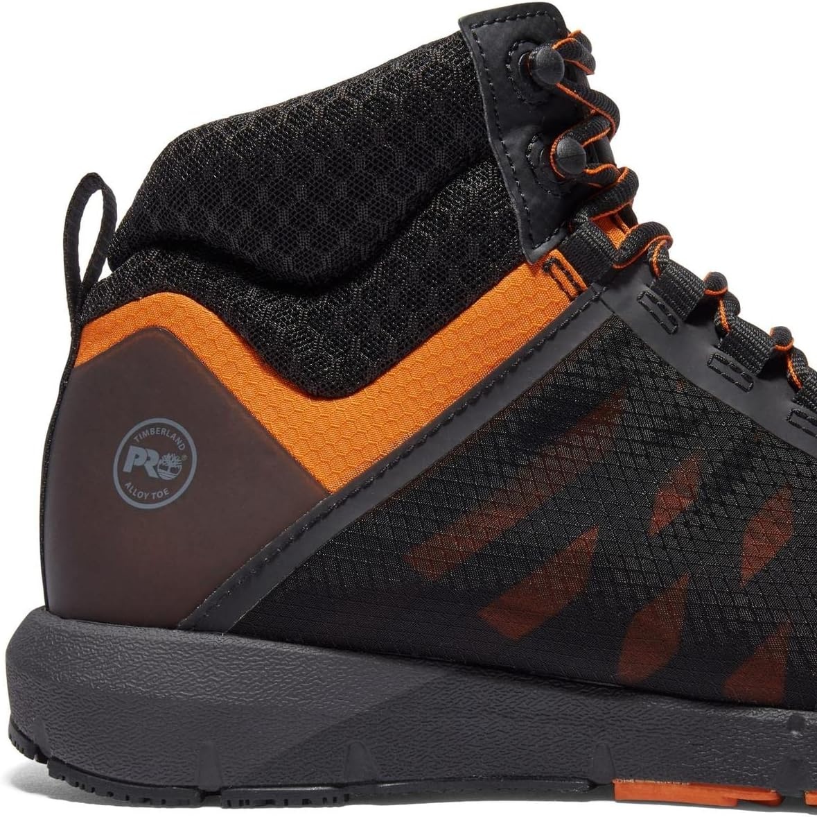 Timberland PRO Men’s Radius Soft Toe Work Shoes(Black Orange)