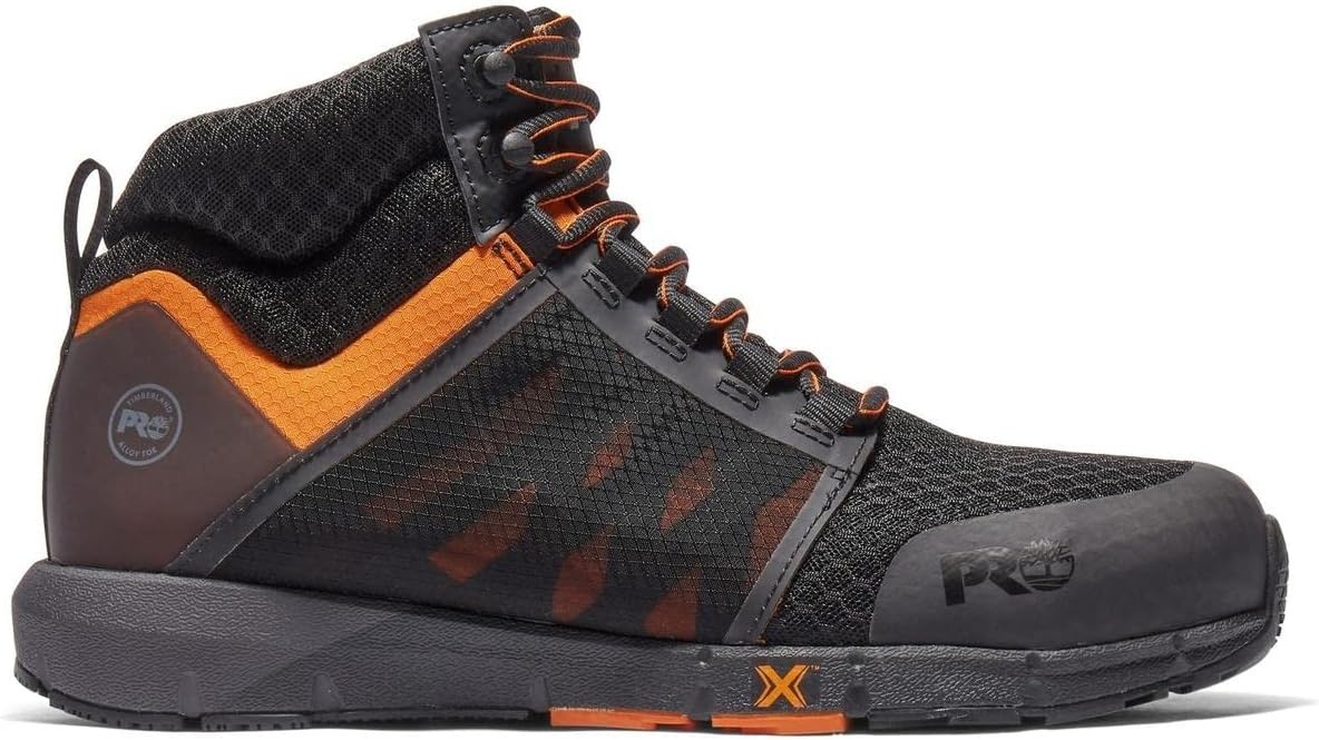 Timberland PRO Men’s Radius Soft Toe Work Shoes(Black Orange)