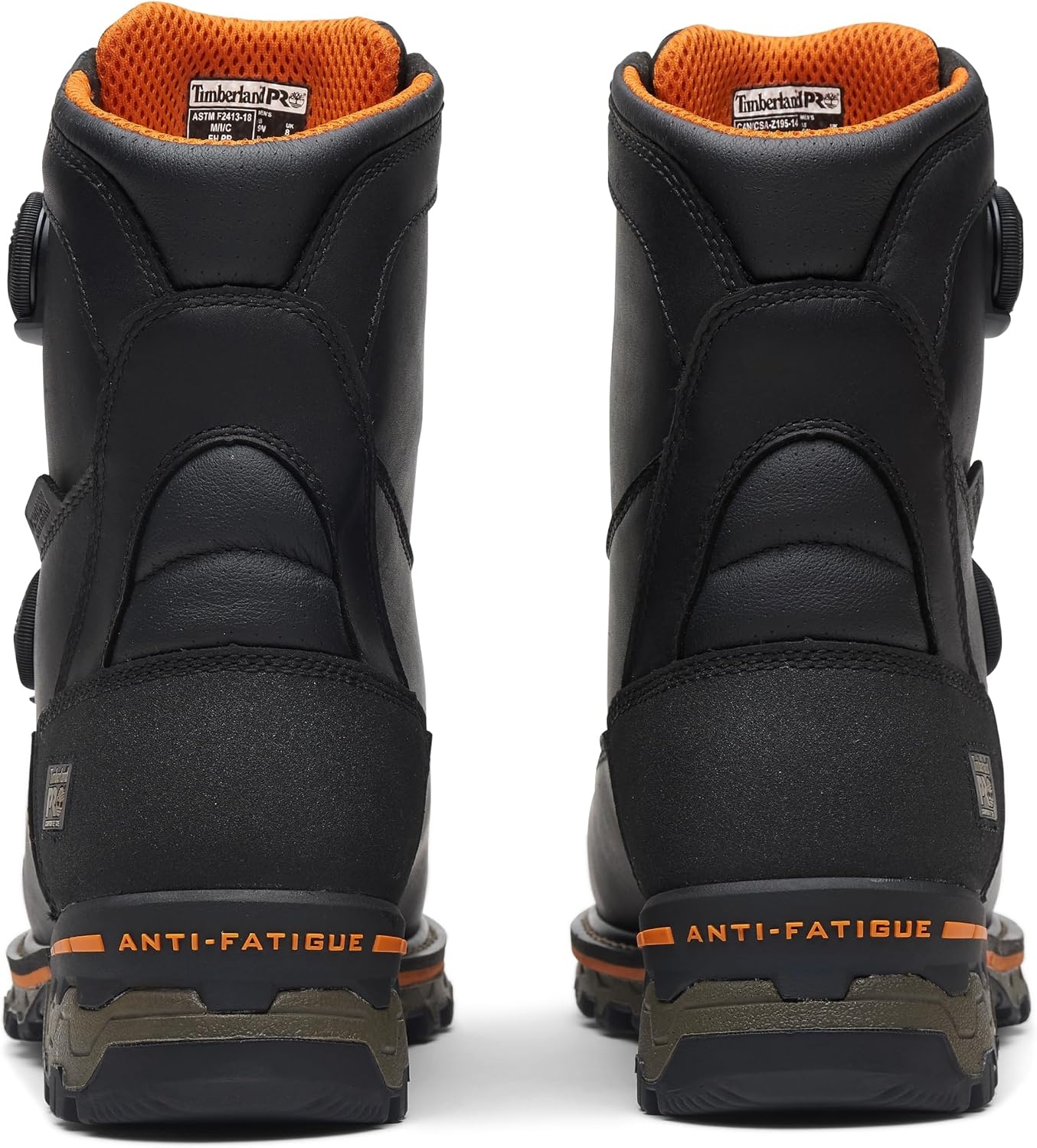 Timberland PRO Boondock BOA 8 Inch Composite Safety Toe Waterproof Puncture Resistant(Black)
