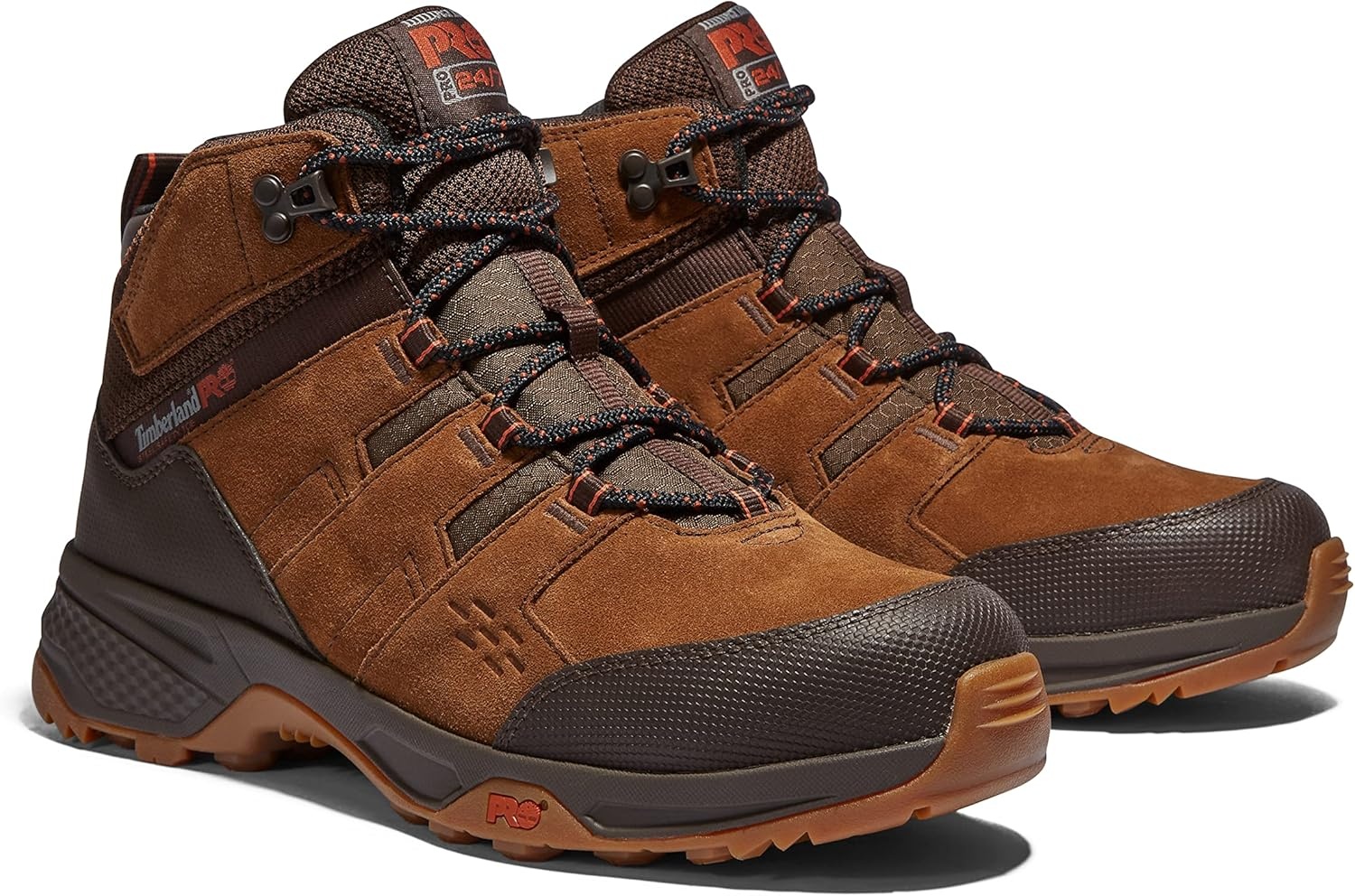 Timberland PRO Unisex Adult Switchback Lt Steel Safety Toe Work Boots(Brown/Gum)