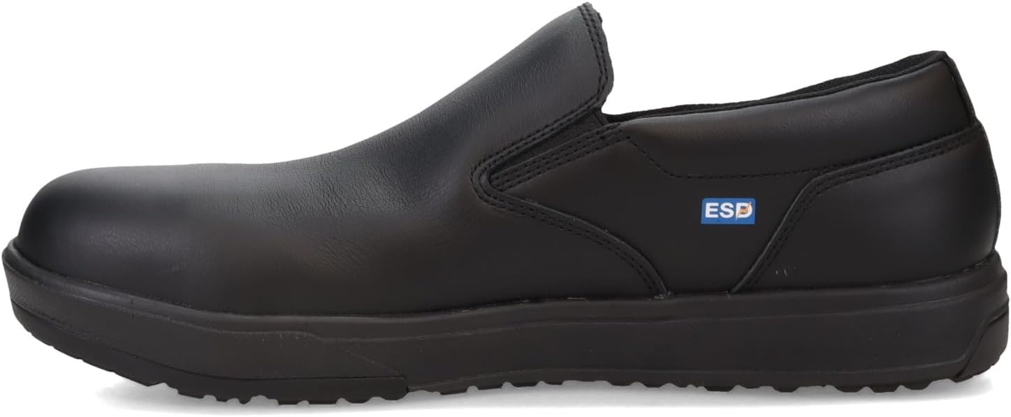 Timberland PRO Men’s Berkley Slip-on Composite Safety Toe Static Dissipative Industrial Casual Work Shoe(Black V1)