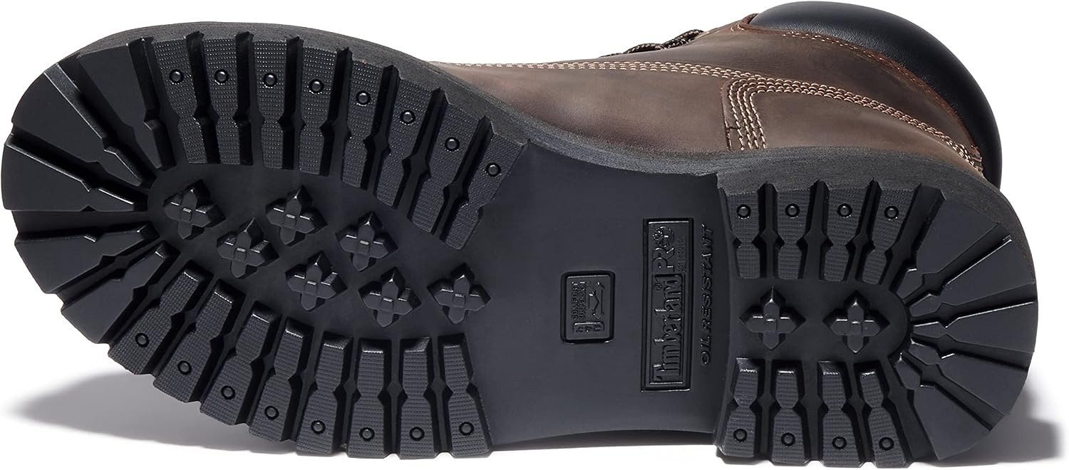 Timberland PRO Men’s Direct Attach 6 Inch Soft-toe Insulated Waterproof Industrial Work Boot(Brown V1)