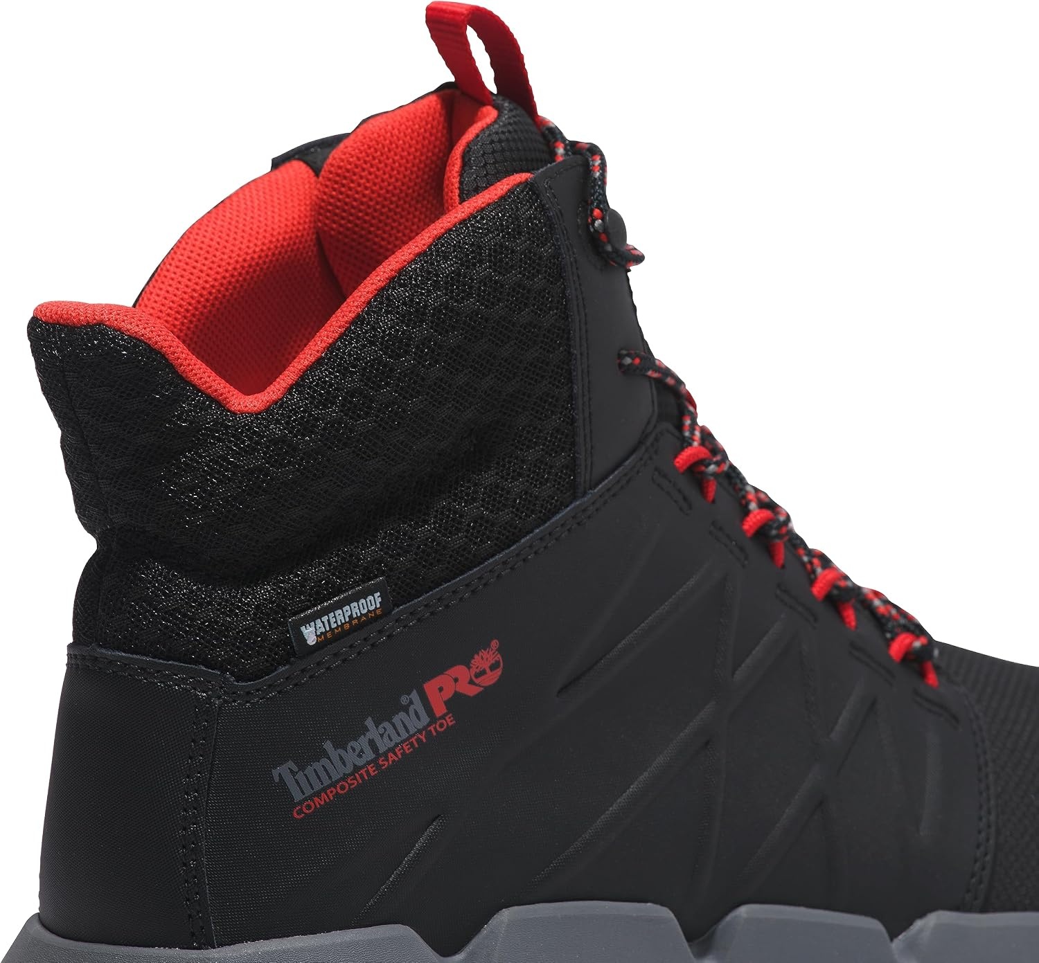 Timberland PRO Morphix 6″ Composite Safety Toe Waterproof(Black/Red V1)