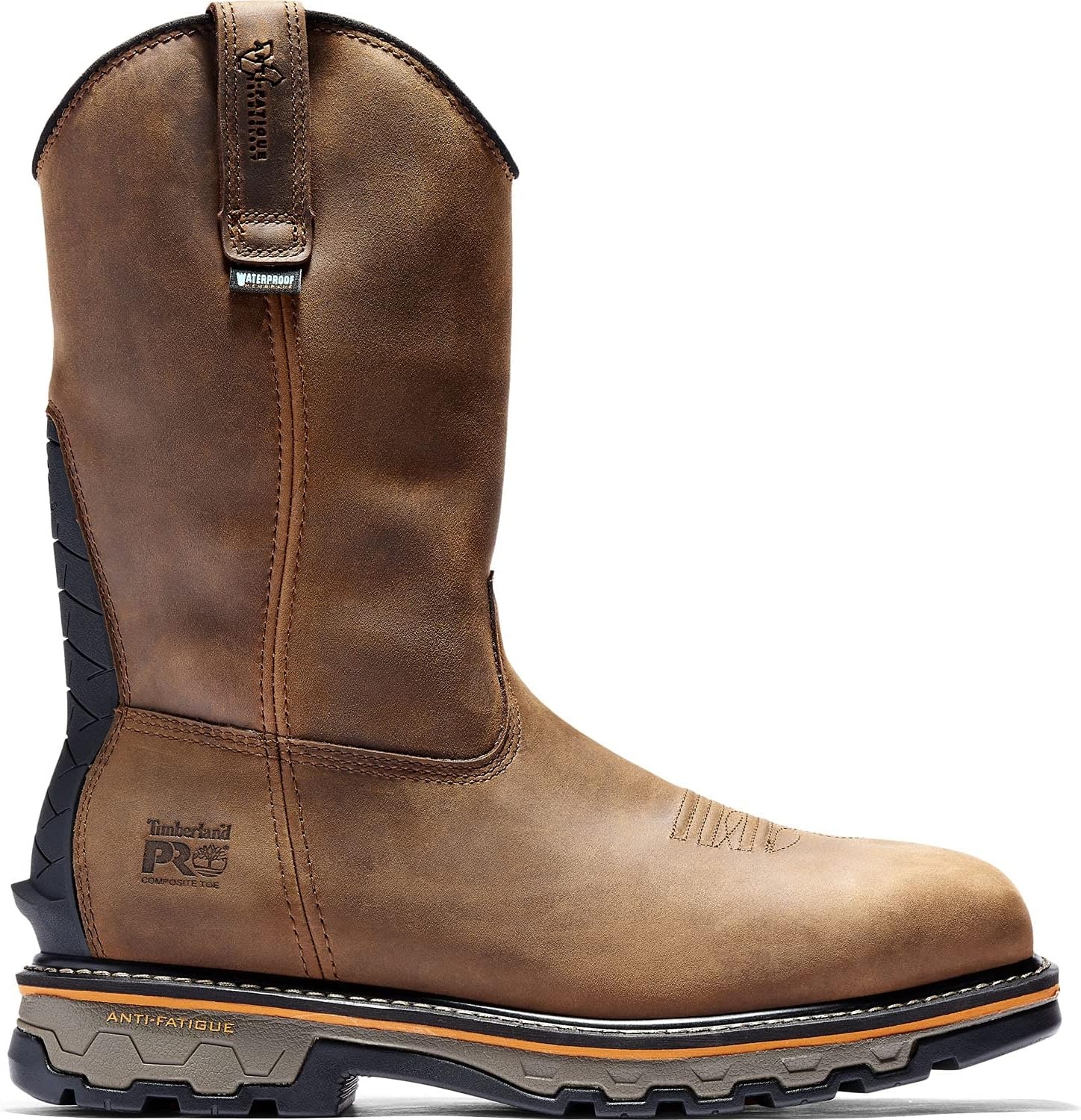 Timberland PRO True Grit Pull-On Composite Safety Toe Waterproof(Brown Earth Bandit)