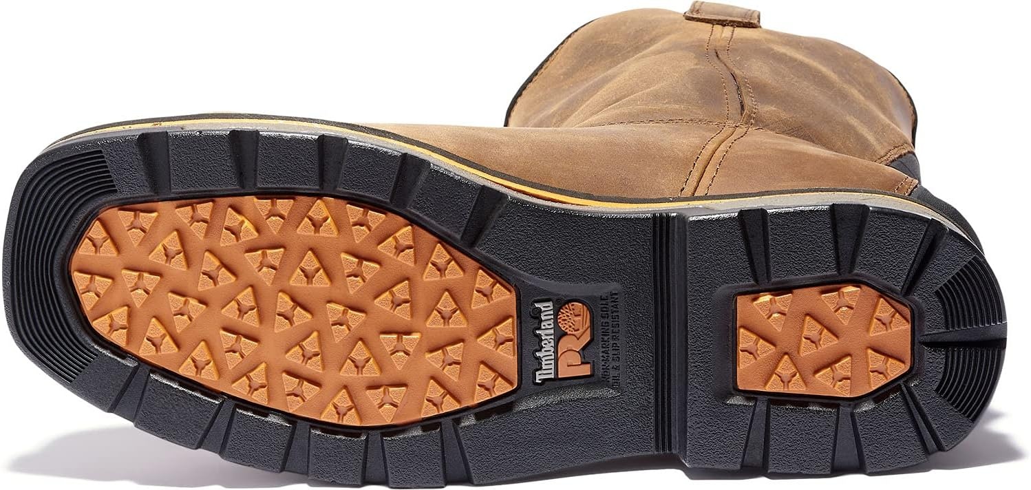 Timberland PRO True Grit Pull-On Composite Safety Toe Waterproof(Brown Earth Bandit)