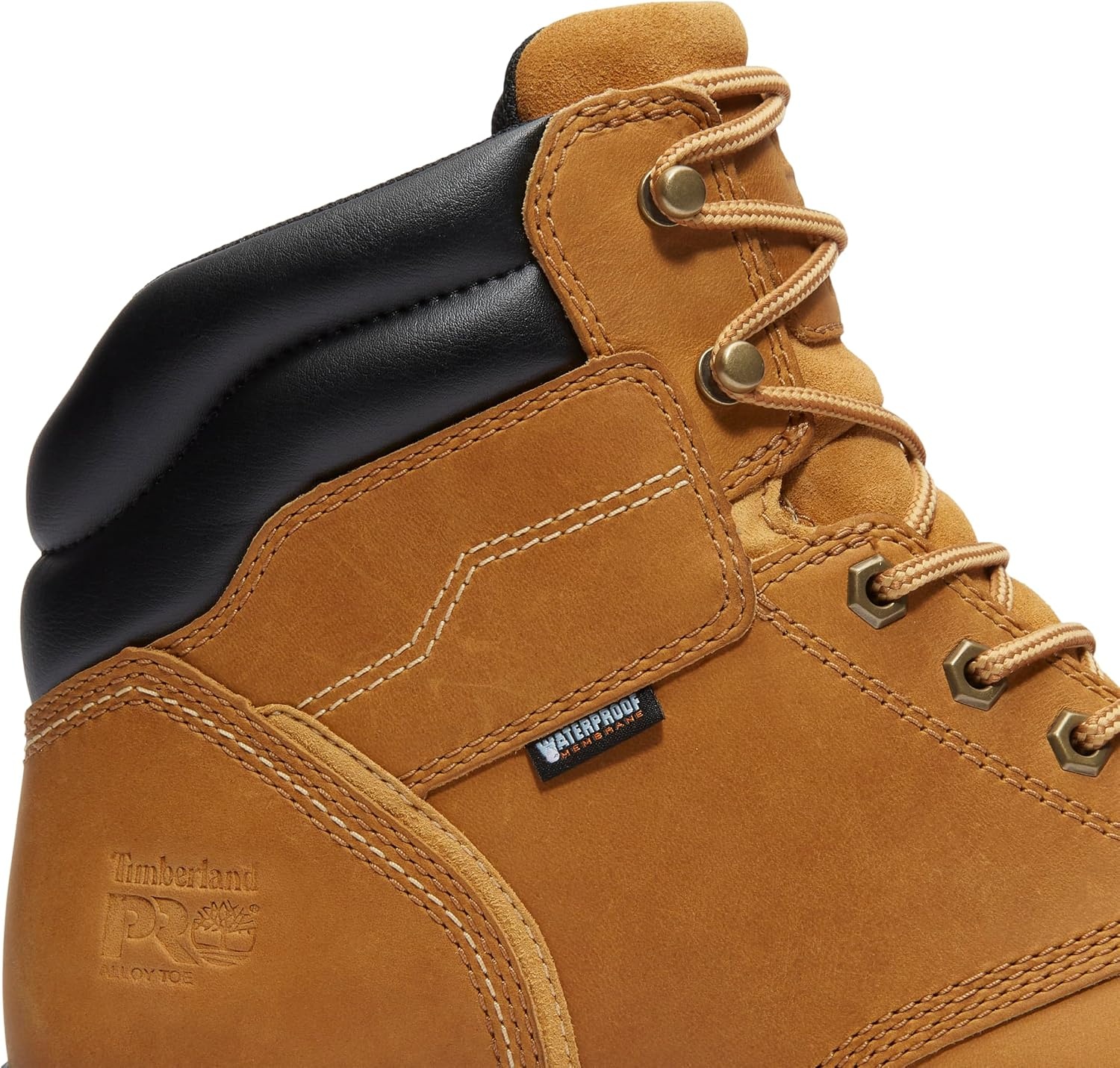 Timberland PRO Titan Tasker 6 Inch Alloy Safety Toe Waterproof Industrial Work Boots(Wheat Full Grain)