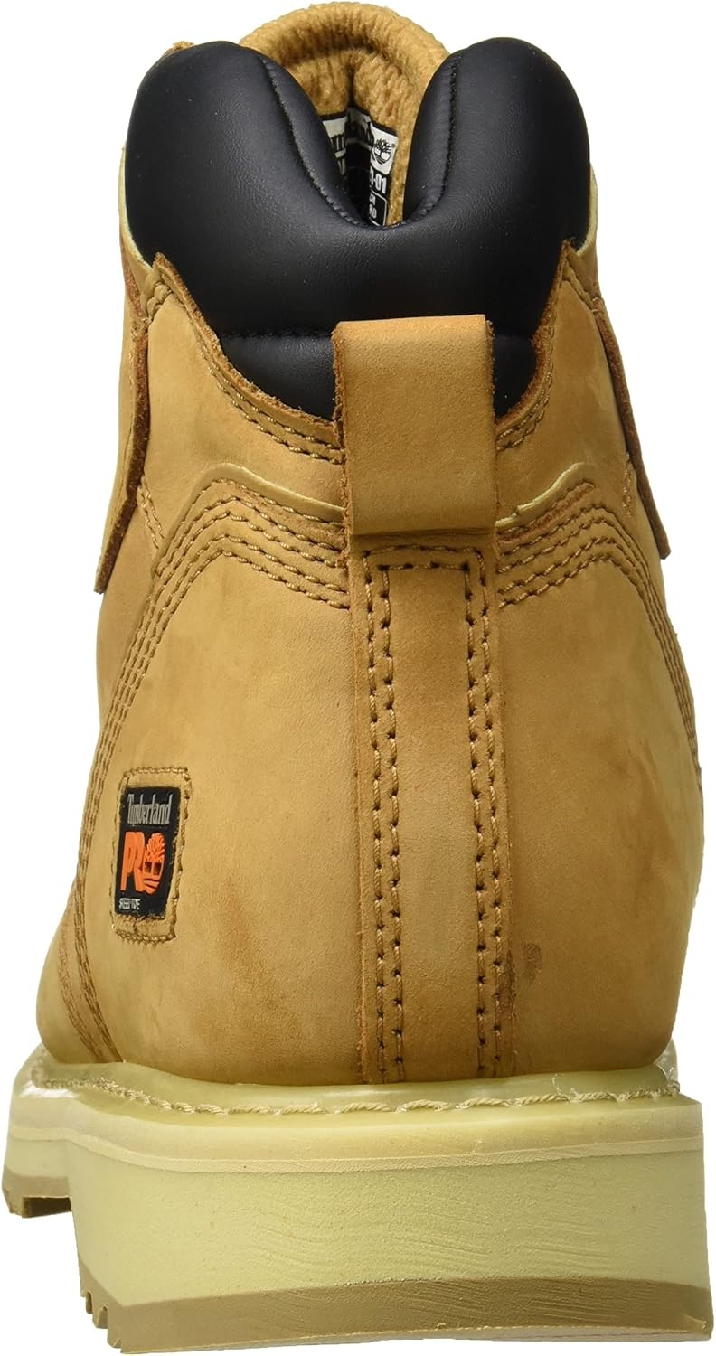 Timberland PRO Men’s Pit Boss 6 Inch Steel Safety Toe Industrial Work Boot(Yellow)