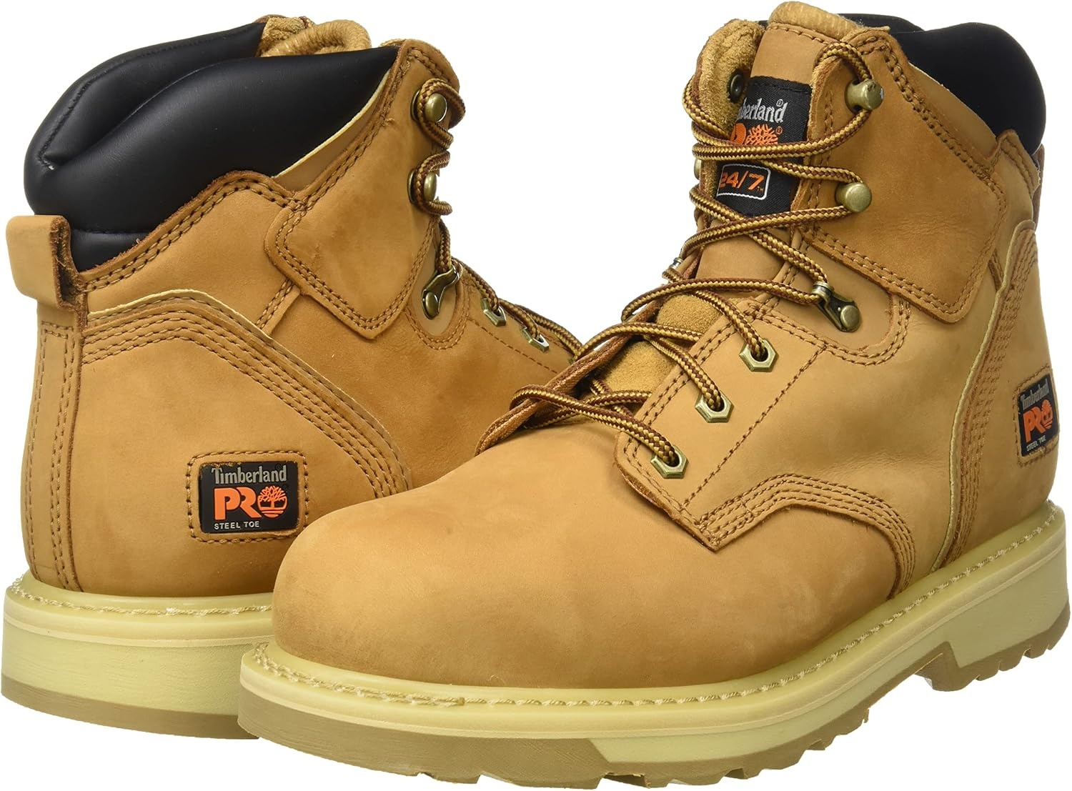 Timberland PRO Men’s Pit Boss 6 Inch Steel Safety Toe Industrial Work Boot(Yellow)
