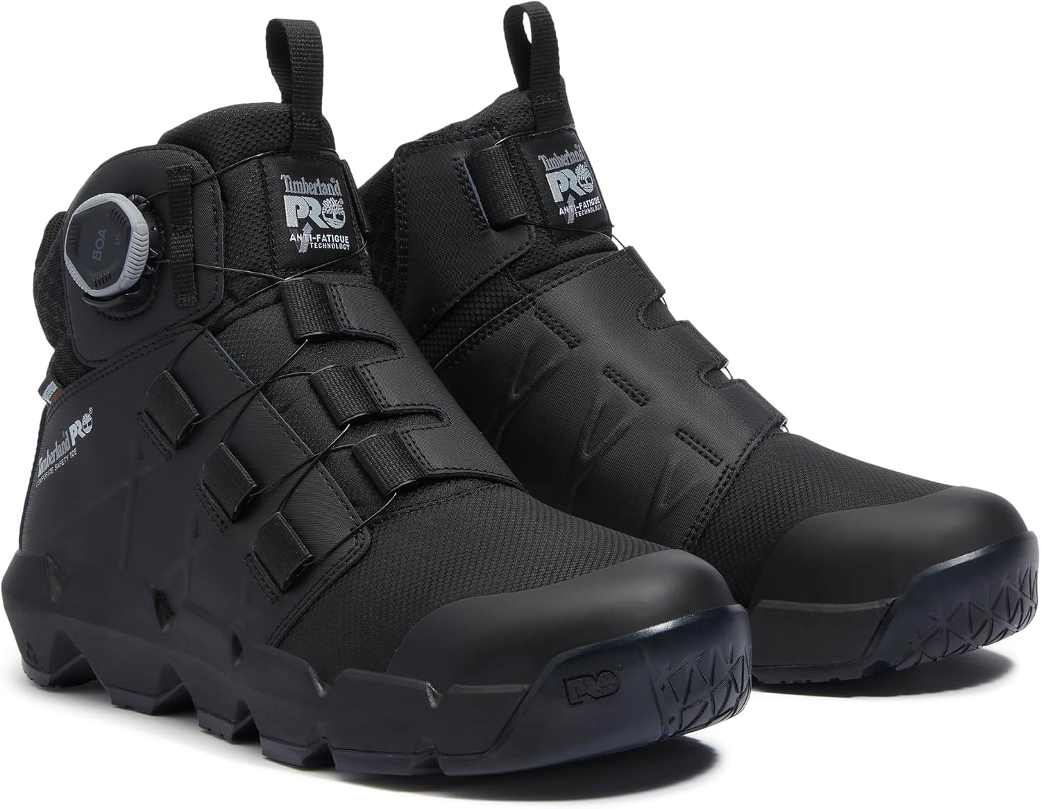 Timberland PRO Morphix Boa 6 Inch Composite Safety Toe Waterproof(Blackout Leather)