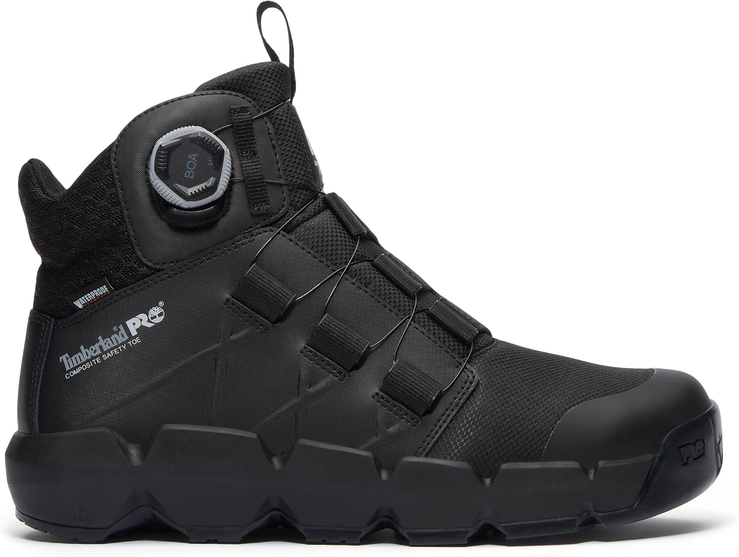 Timberland PRO Morphix Boa 6 Inch Composite Safety Toe Waterproof(Blackout Leather)