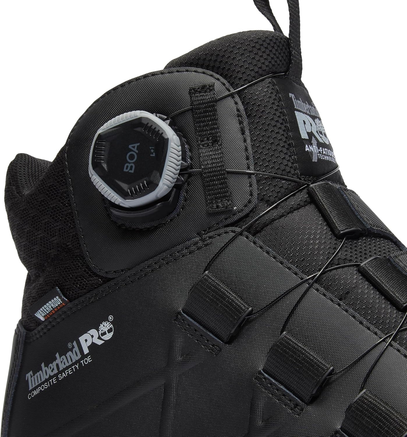 Timberland PRO Morphix Boa 6 Inch Composite Safety Toe Waterproof(Blackout Leather)